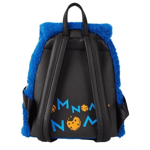 NWT Loungefly Sesame Street Cookie Monster Cosplay Mini Backpack W/Coin Bag - Picture 8 of 14